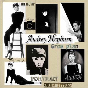 Audrey Hepburn, en noir et blanc