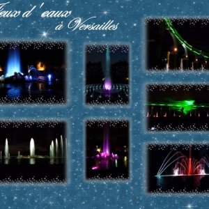 Jeux d'eaux à Versailles,la nuit