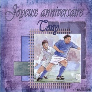 Joyeux anniversaire  Tony