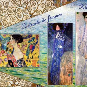 portraits de femmes(Klimt )
