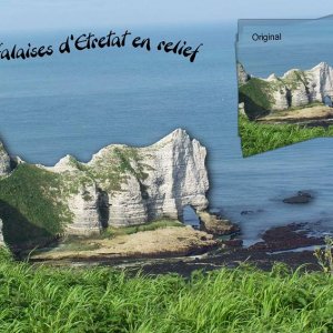 Etretat en relief