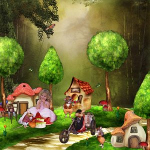 the small fairy world of mice de kittyscrap