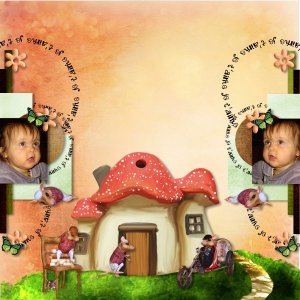 template christaly kit the small fairy of smile de Kittyscrap WA boudinette