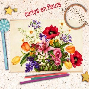 cartes en fleurs