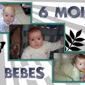 6 mois 3 bébés