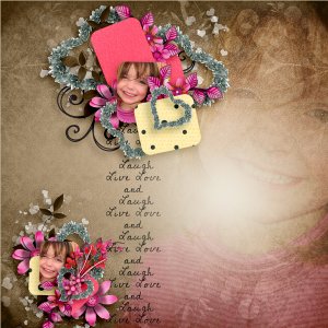 kit falling in rose de M.Creations template Annliz