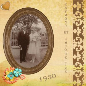 Mariage de mes grands-parents paternels