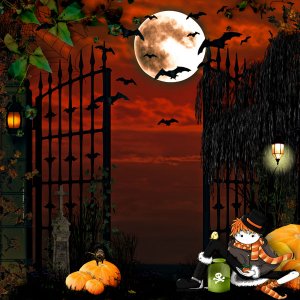 kit halloween night de kittyscrap