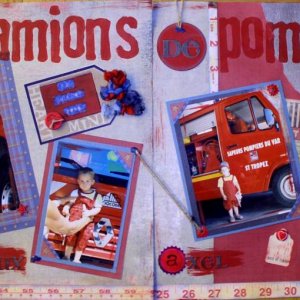 les camions de pompiers