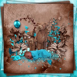 Kit turquoise et obsession by Scrap'Angie