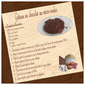 Défi Petiote, Gâteau au chocolat