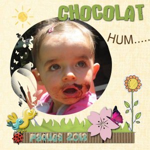 A Pâques- hum le chocolat