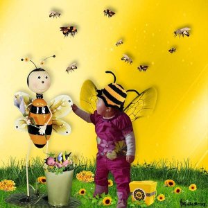 Honey_and_bee_1_by_Tresors_de_Baby
