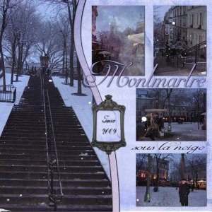 Montmartre sous la neige