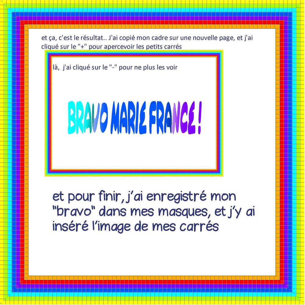 02 - cadre, premier essai