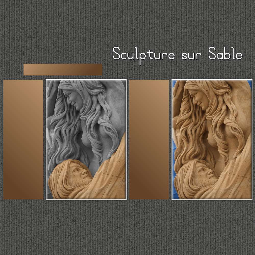 1-CHALLENGE D'OCTOBRE - CREATION SCULPTURE SUR SABLE