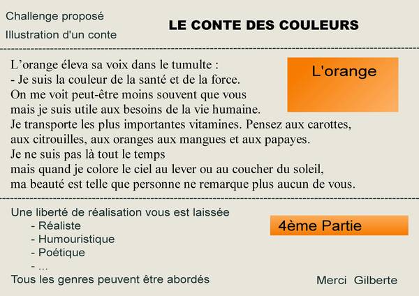 1-CHALLENGE - ILLUSTRATION D'UN CONTE - 4EME PARTIE