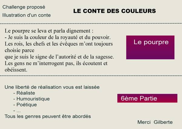 1-CHALLENGE - ILLUSTRATION D'UN CONTE - 6EME PARTIE