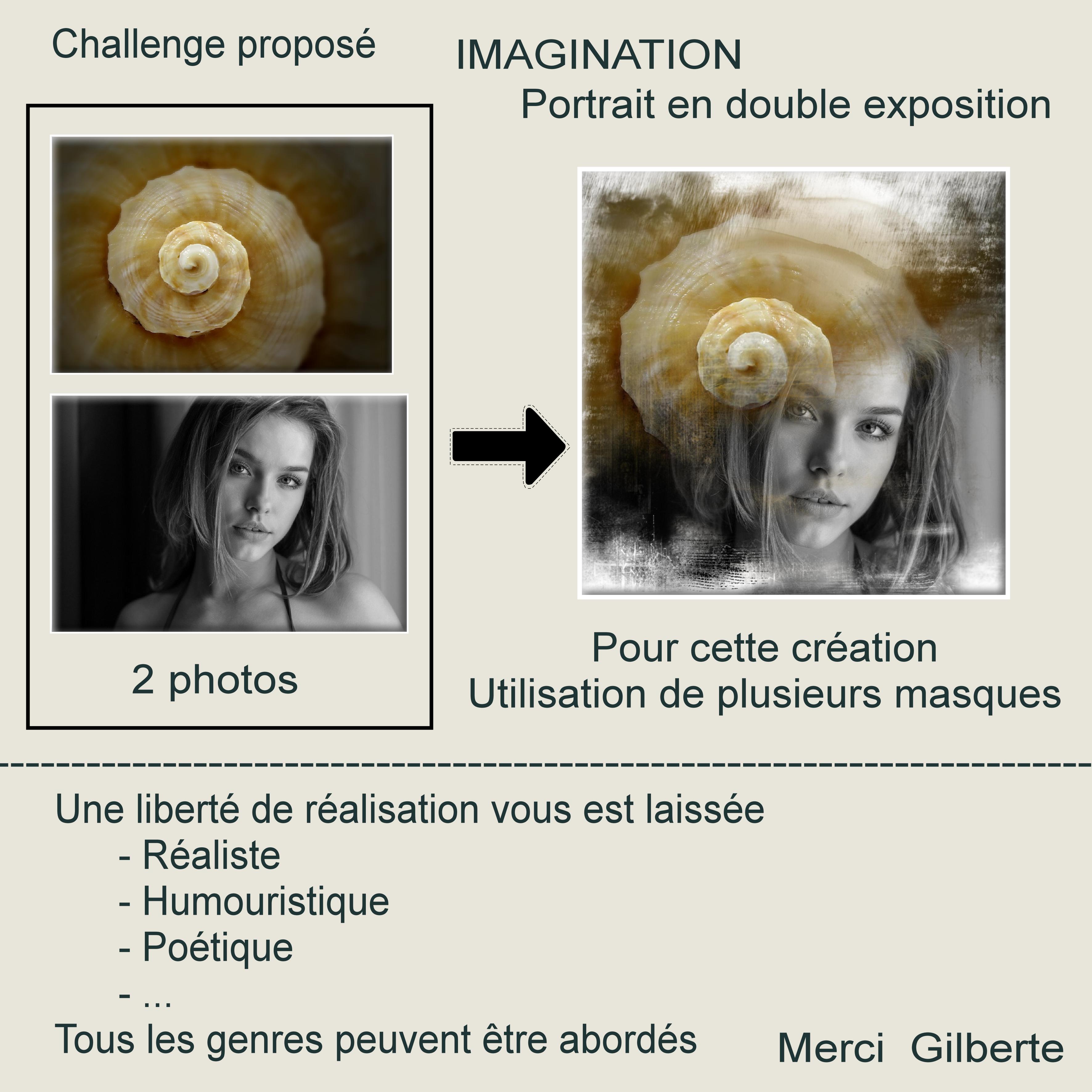 1-CHALLENGE - IMAGINATION  - PORTRAIT EN DOUBLE EXPOSITION