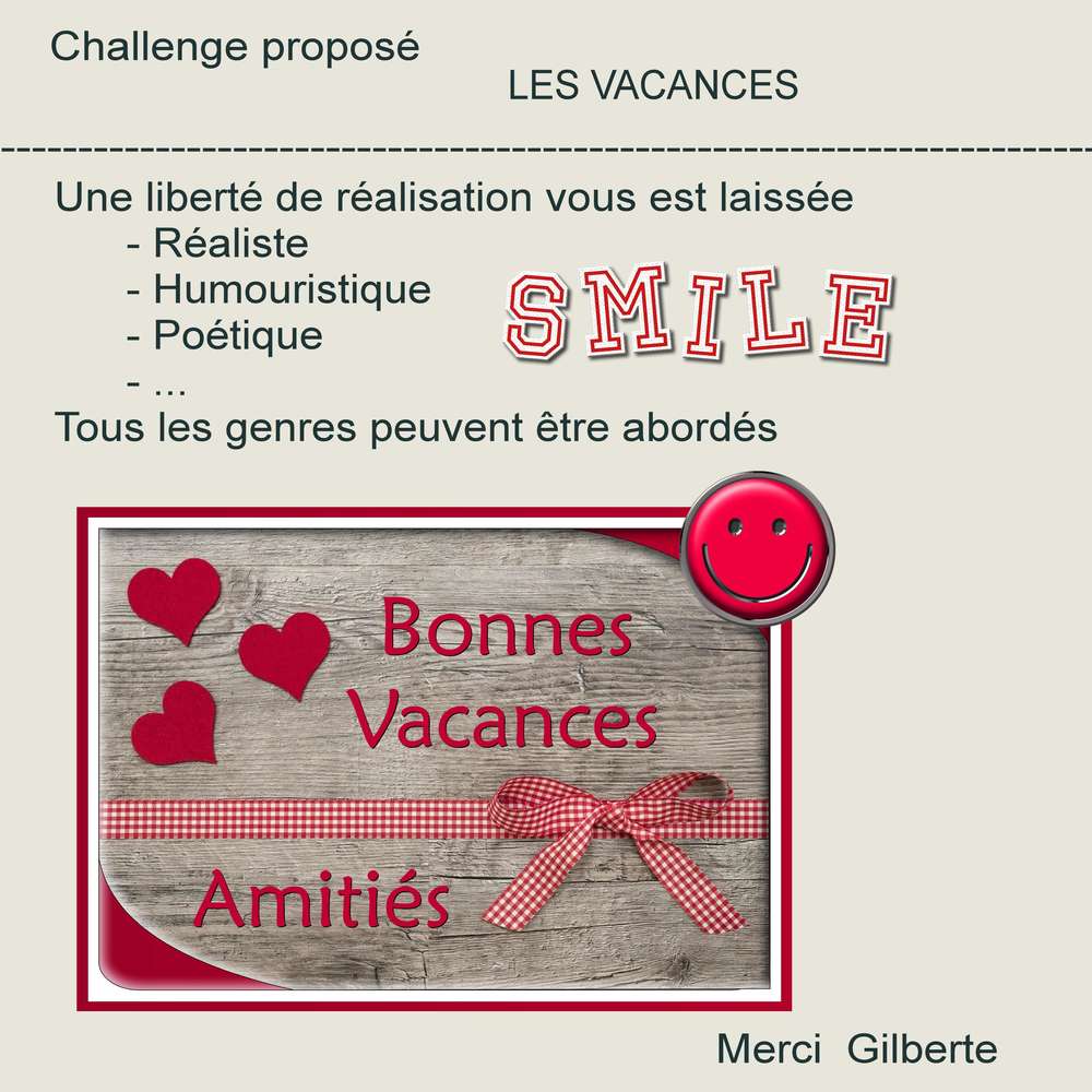 1-CHALLENGE - LES VACANCES