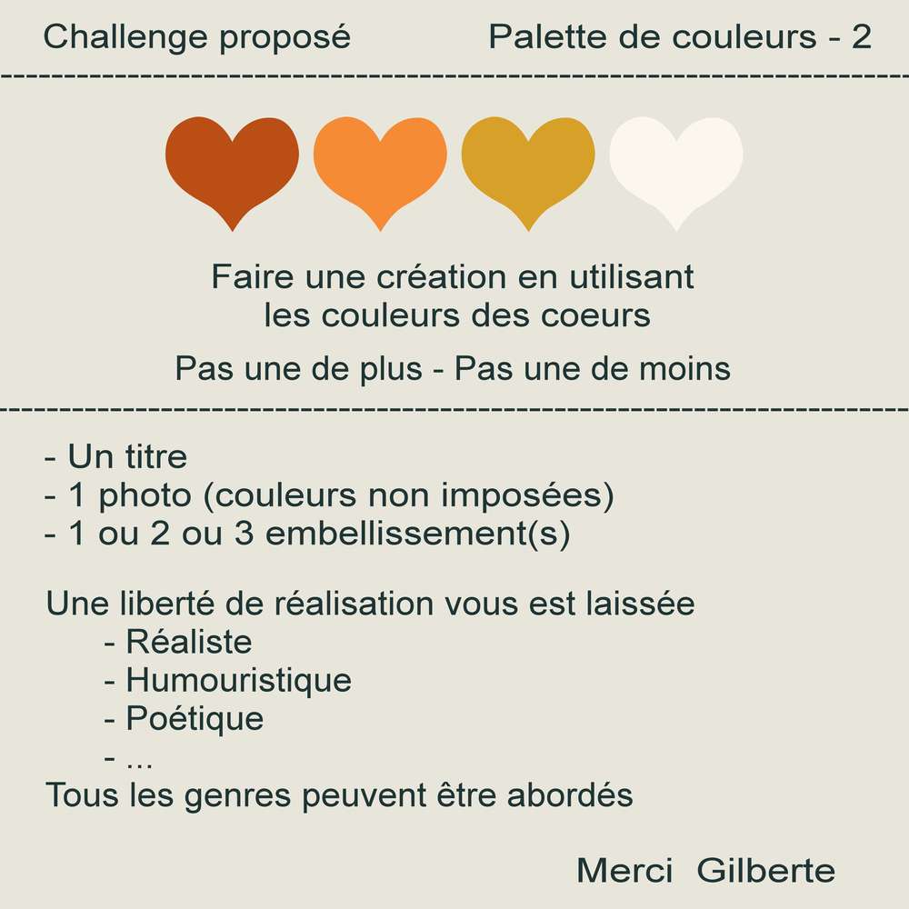 1-CHALLENGE - PALETTE DE COULEURS