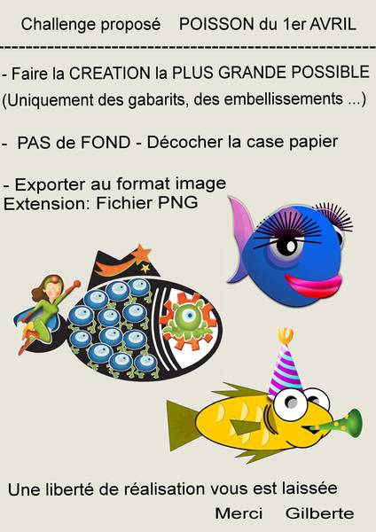 1- CHALLENGE - POISSON DU 1ER AVRIL
