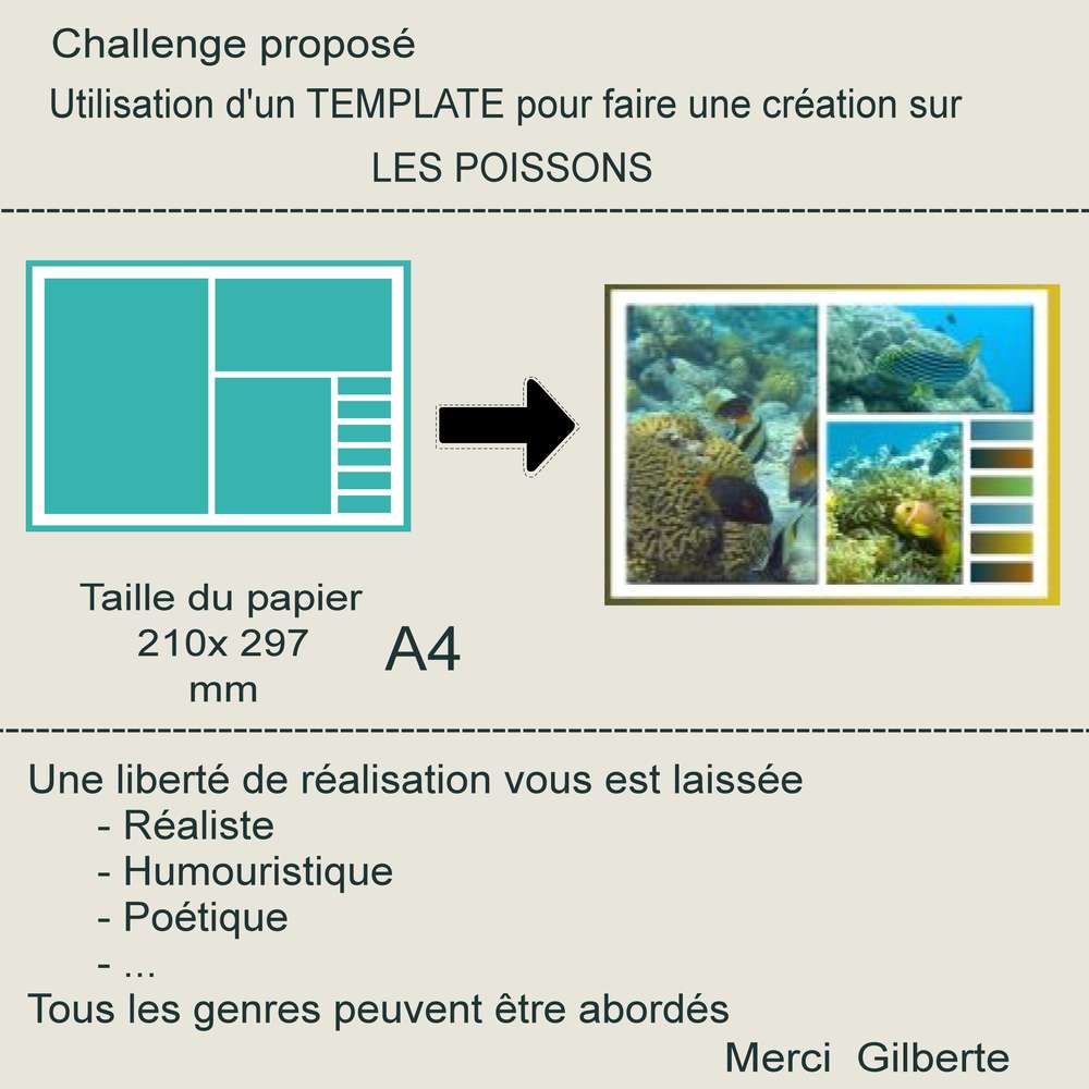 1-CHALLENGE-UTILISATION D'UN TEMPLATE POUR FAIRE UNE CREA SUR LES POISSONS