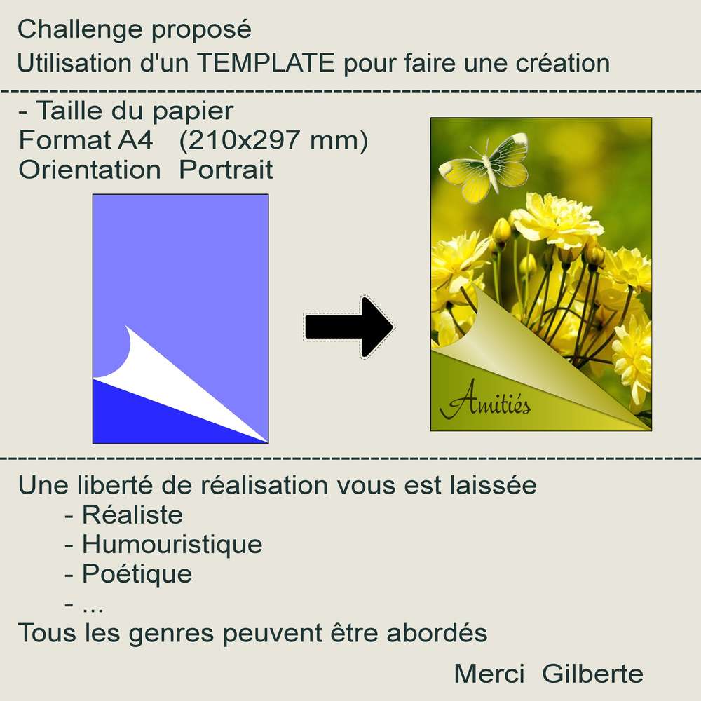 1-CHALLENGE - UTILISATION D'UN TEMPLATE POUR FAIRE UNE CREATION