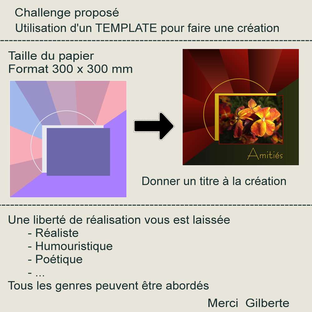 1-CHALLENGE - UTILISATION D'UN TEMPLATE POUR FAIRE UNE CREATION