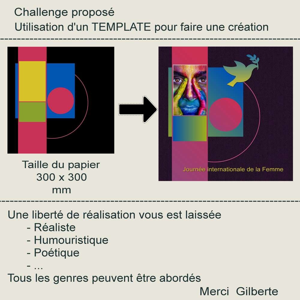 1-CHALLENGE - UTILISATION D'UN TEMPLATE POUR FAIRE UNE CREATION