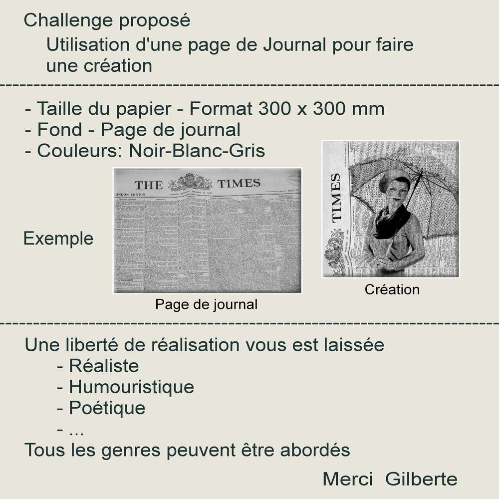 1-CHALLENGE - UTILISATION D'UNE PAGE DE JOURNAL