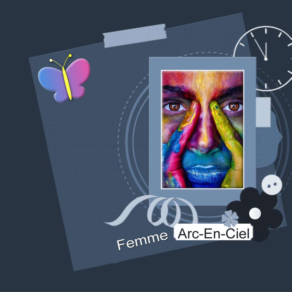 1-FEMME ARC-EN-CIEL