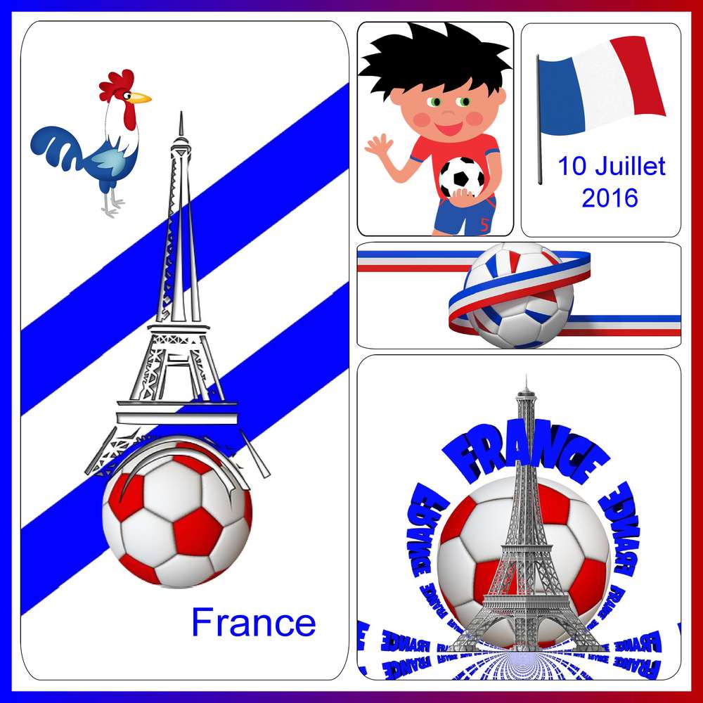 1-FINALE DE L'EURO-10 JUILLET 2016 - ALLEZ LES BLEUS