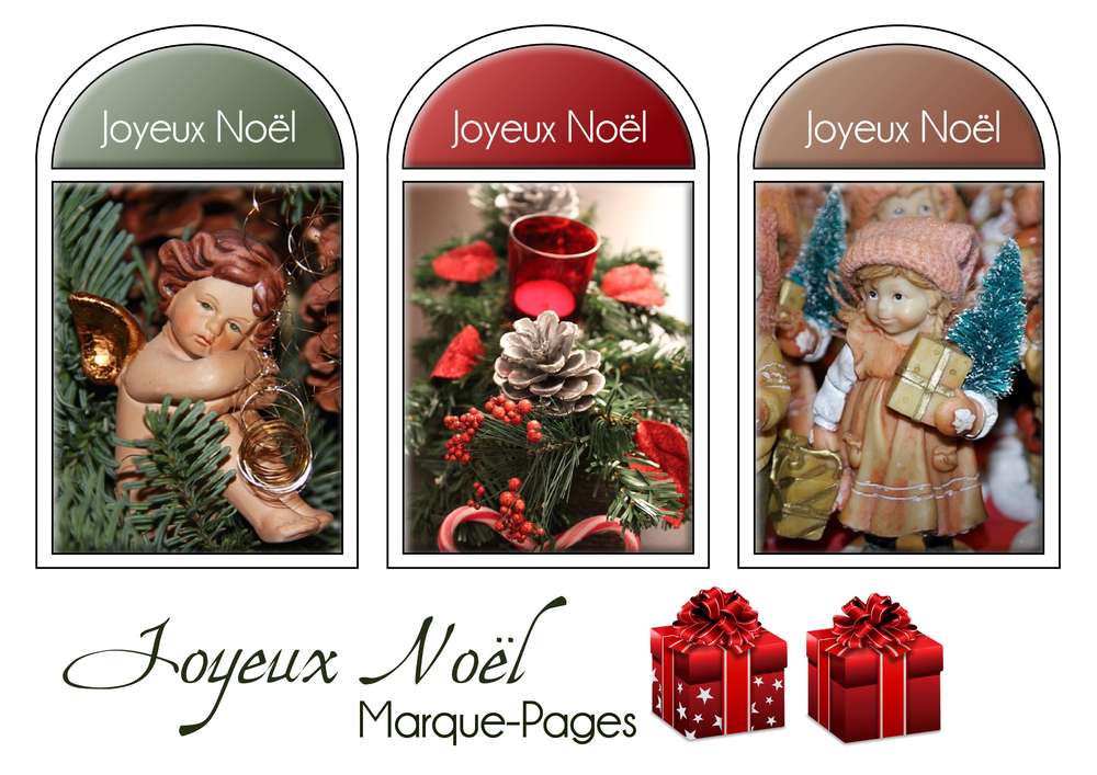 1-MARQUE-PAGES - JOYEUX NOEL