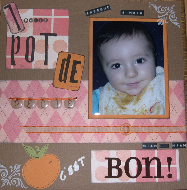 1 Petit pot de pêche c'est bon !