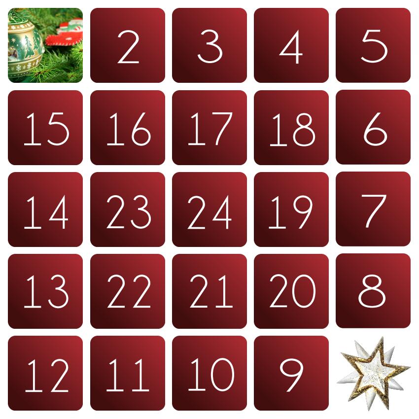 1-SAPIN - LE CALENDRIER DE L'AVENT - (1)