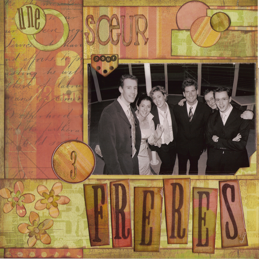 1 soeur  pour 3 frères