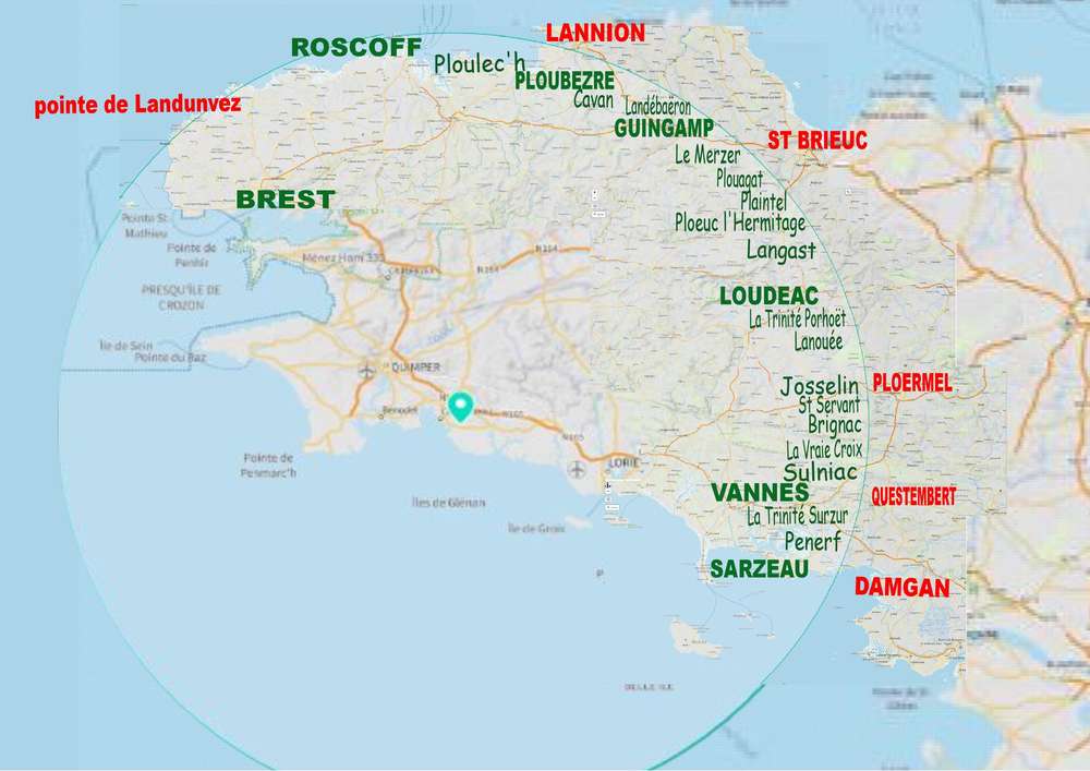 100 km autour de Trégunc