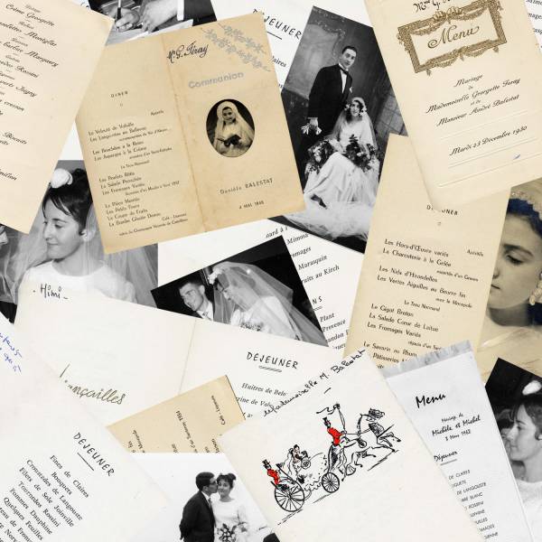 1930-1962 cérémonies et menus