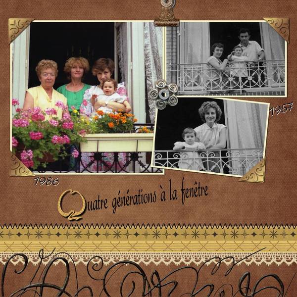 1957 - 1986 : quatre générations à la même fenêtre