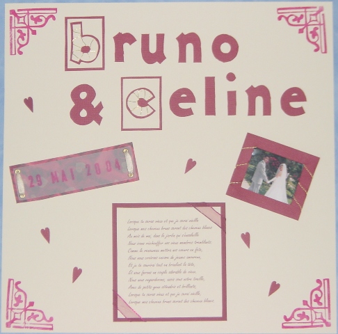 1ère page album mariage