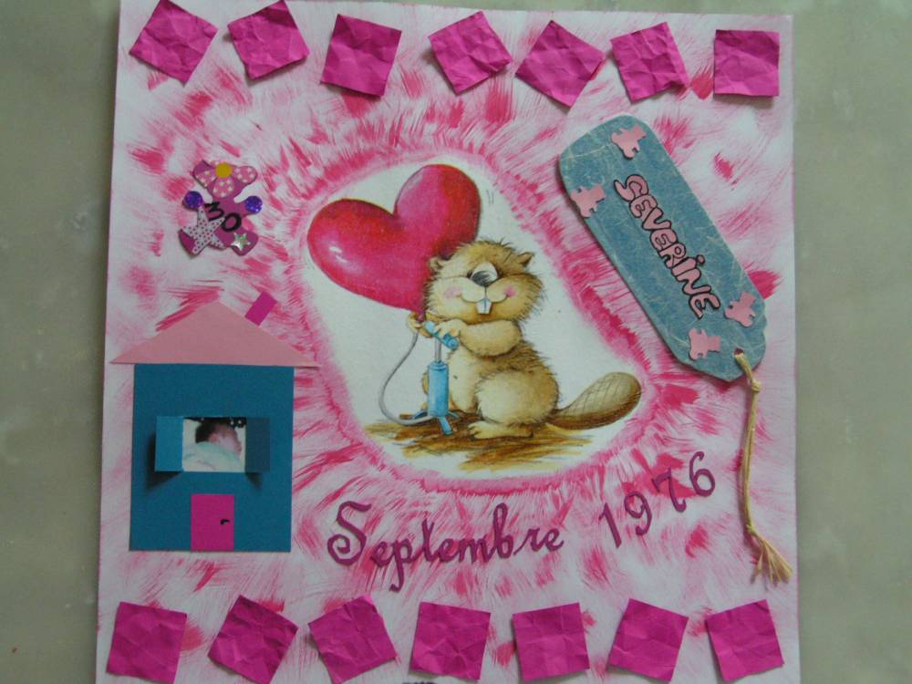 1ère page pour l'album à ma soeur