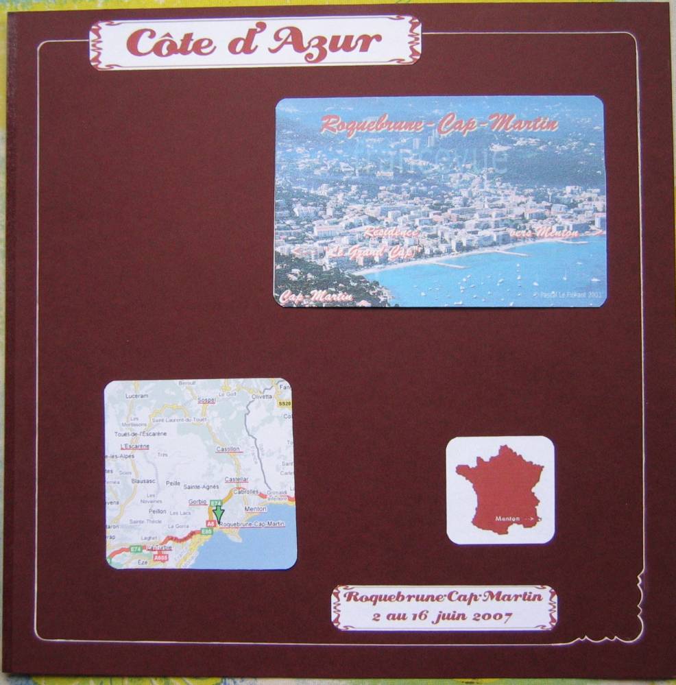 1ère page Vacances juin 2007.