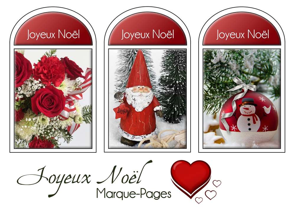 2-MARQUE-PAGES - JOYEUX NOEL