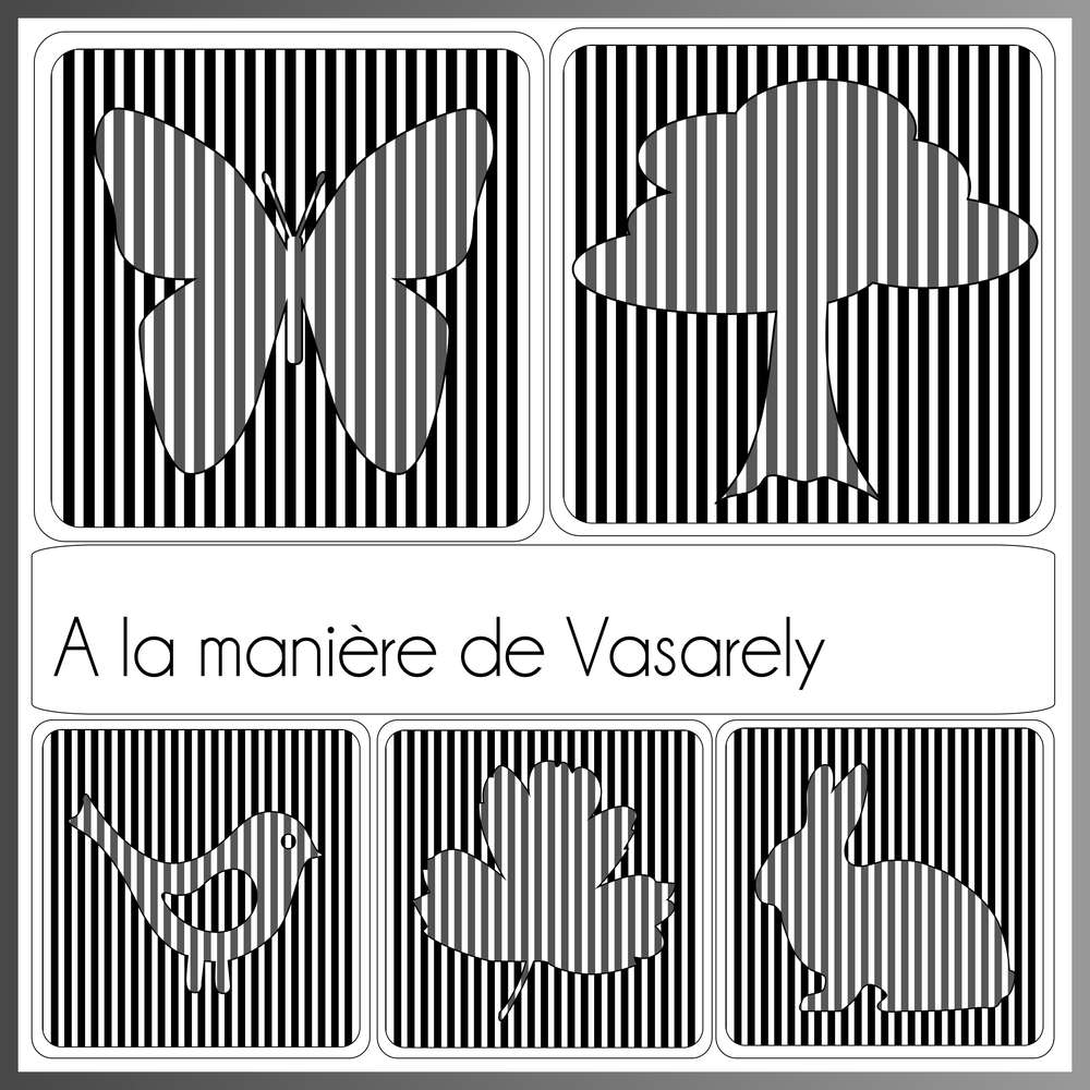 2-REALISATION - CREATION A LA MANIERE DE VASARELY