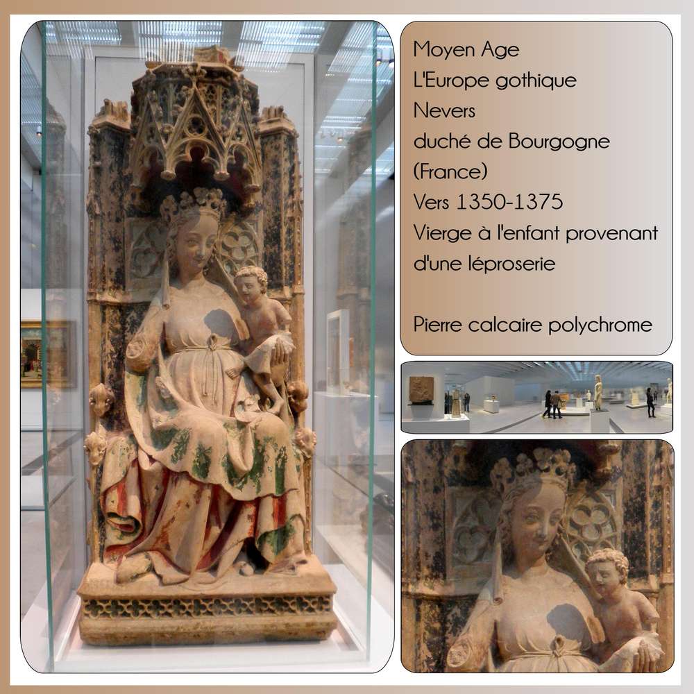 23-LE LOUVRE-LENS - VIERGE A L'ENFANT VENANT D'UNE LEPROSERIE