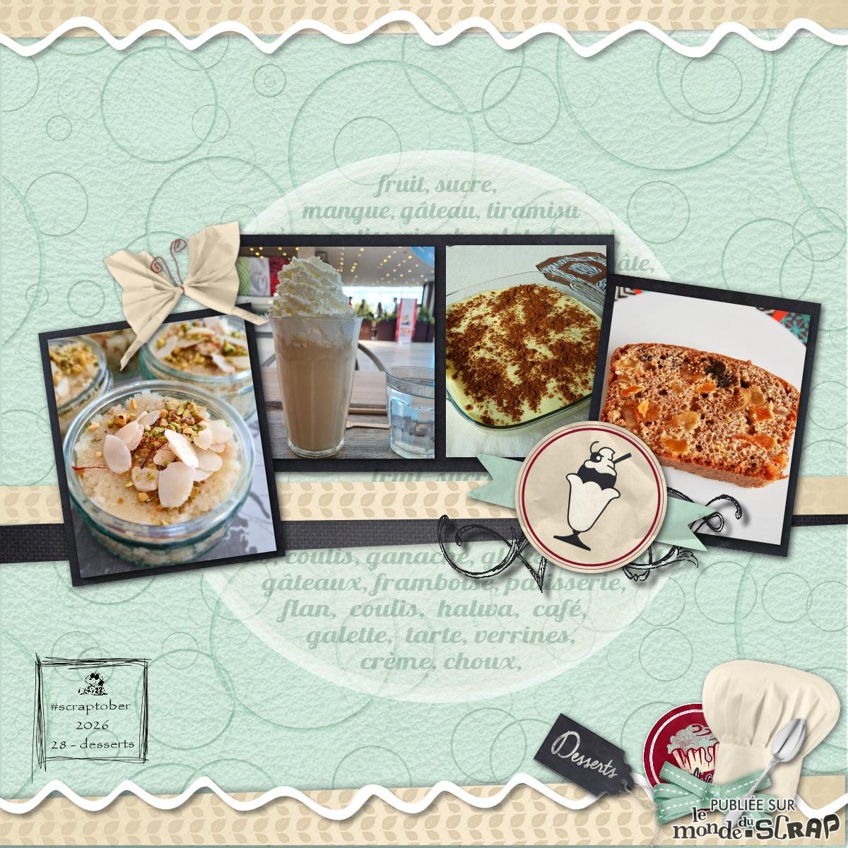 #28 desserts - Scraptober 2026