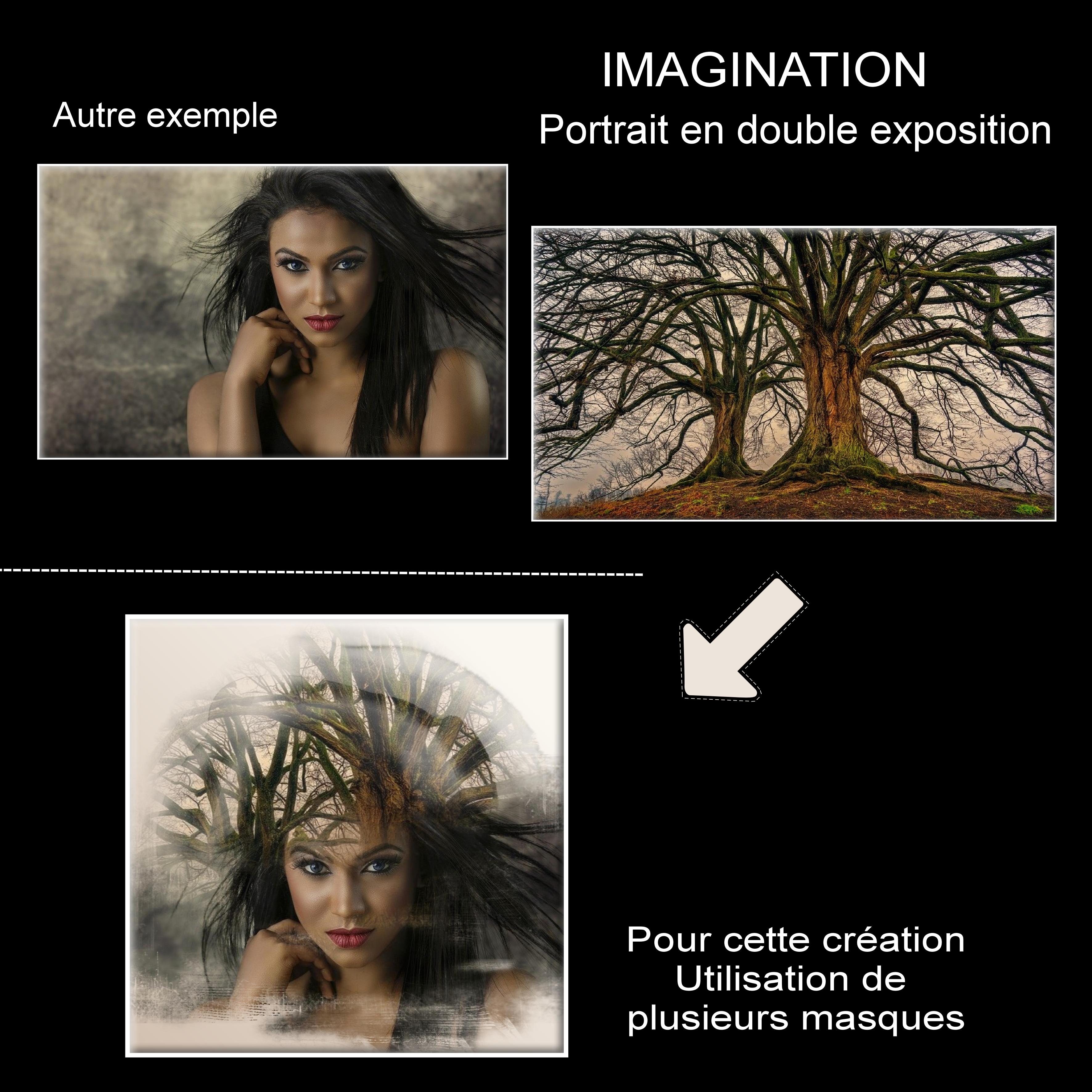 3-CHALLENGE - IMAGINATION - PORTRAIT EN DOUBLE EXPOSITION