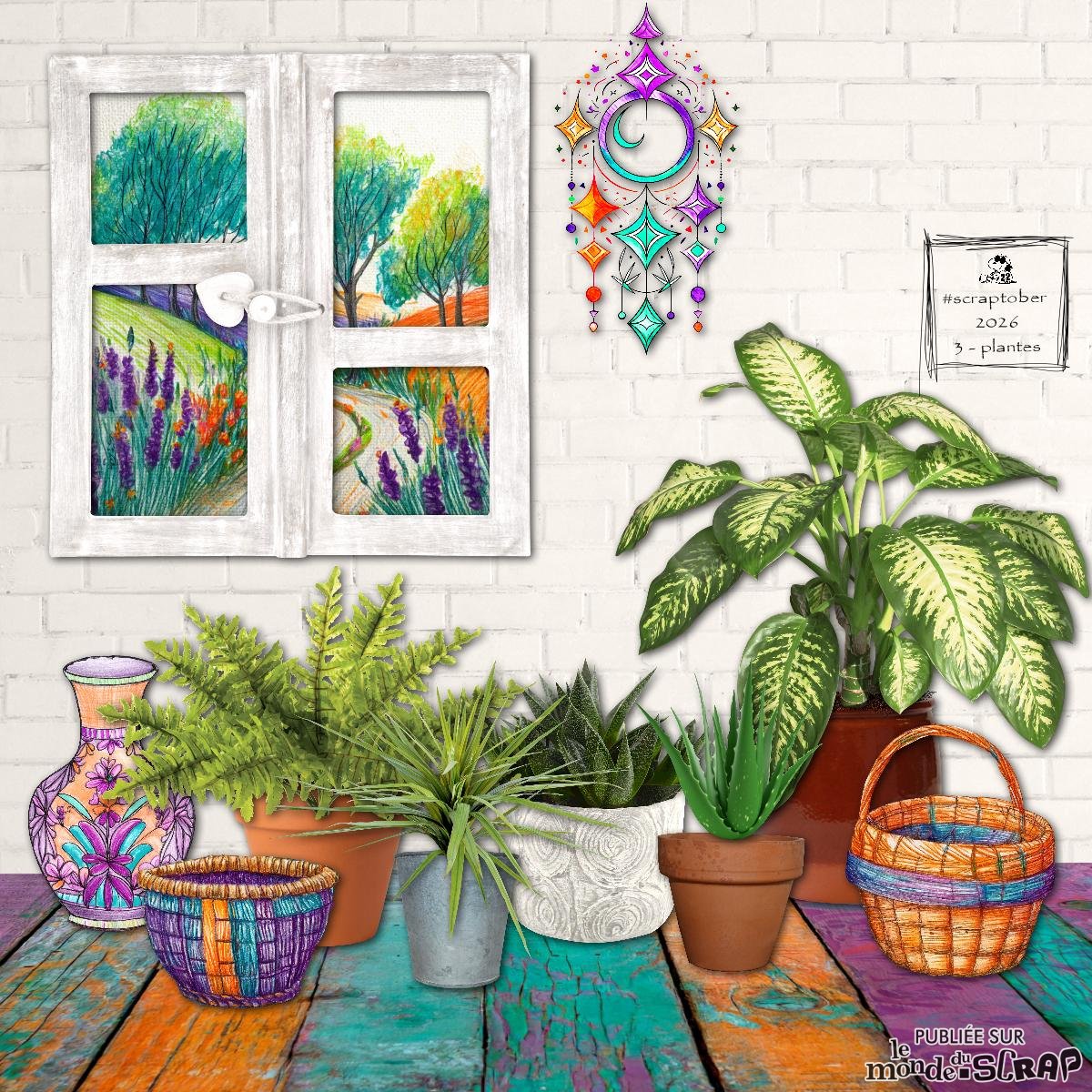 #3 - plantes  Scraptober 2026