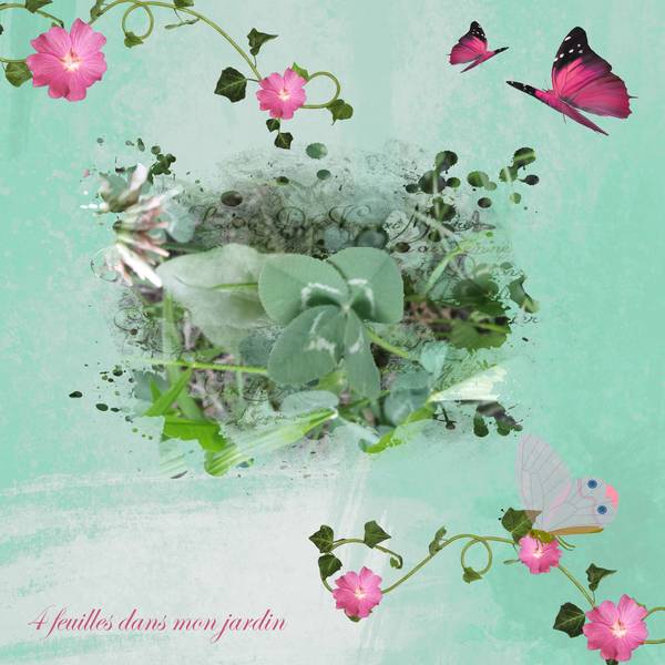 4 feuilles dans mon jardin